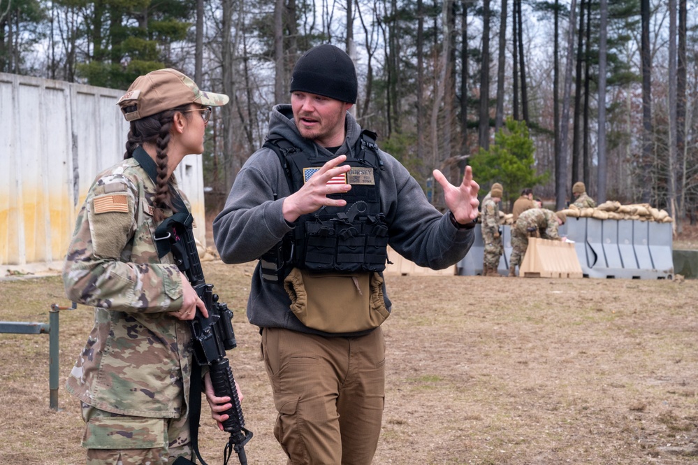 OTW students prepare and train on defensive fighting positions