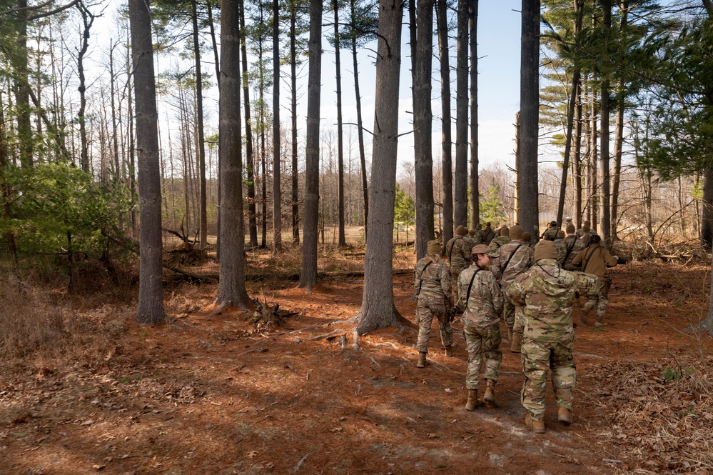 OTW students prepare and train on defensive fighting positions