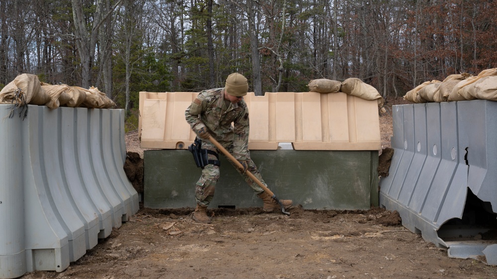 U.S. Air Force Outside the Wire students employ Defensive Fighting Position Training