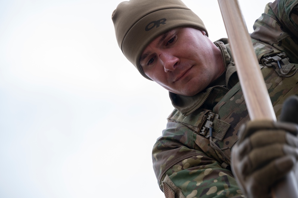 U.S. Air Force Outside the Wire students employ Defensive Fighting Position Training