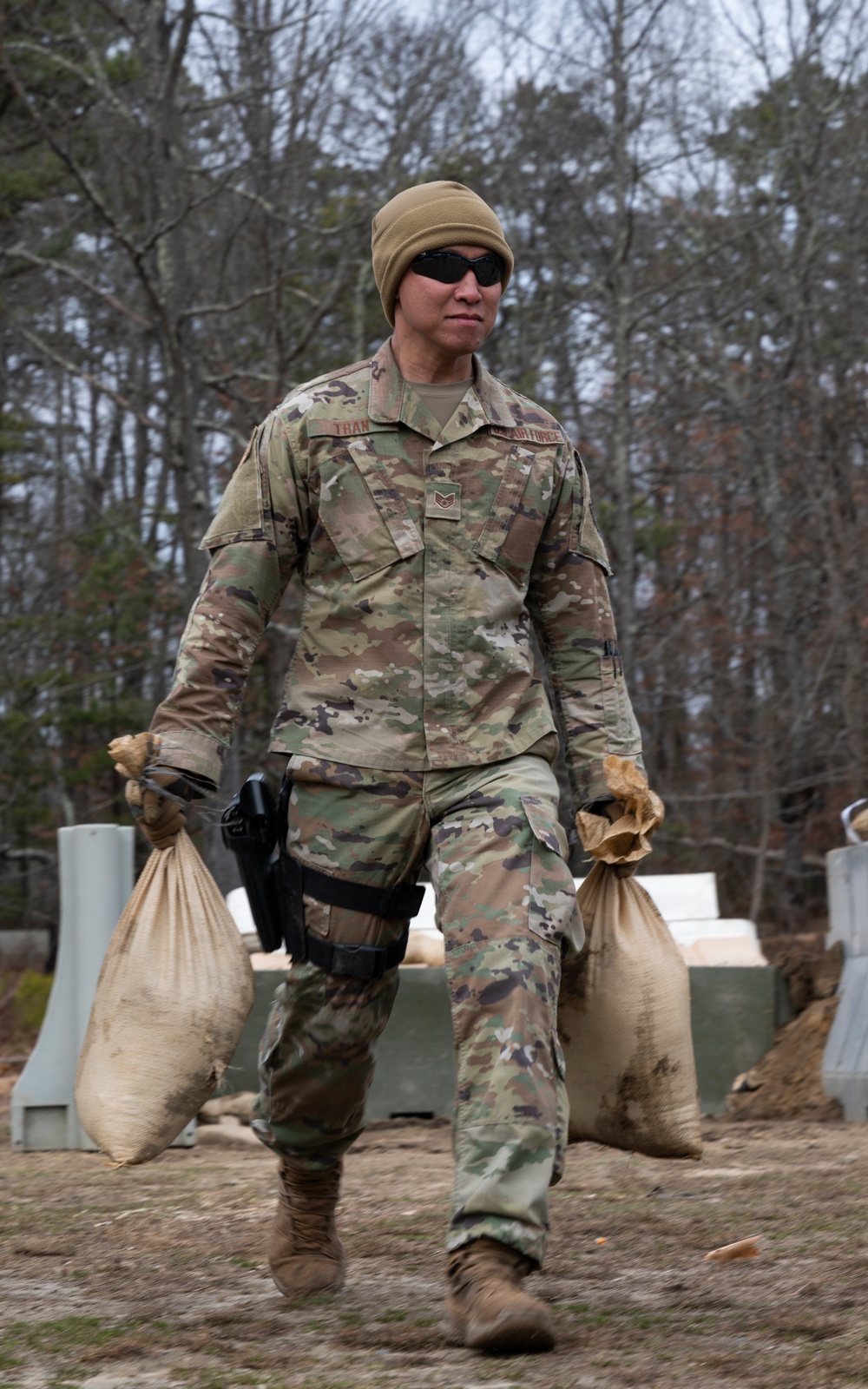 U.S. Air Force Outside the Wire students employ Defensive Fighting Position Training