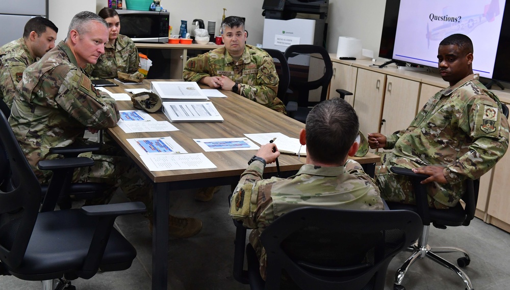 Red Tail Connection - Leadership visits Inspector General's office