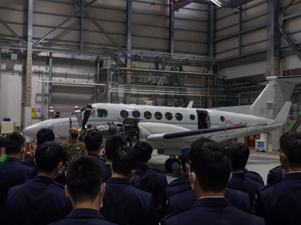 Japan Air Self Defense Force cadets visit Marine Corps Air Station Iwakuni