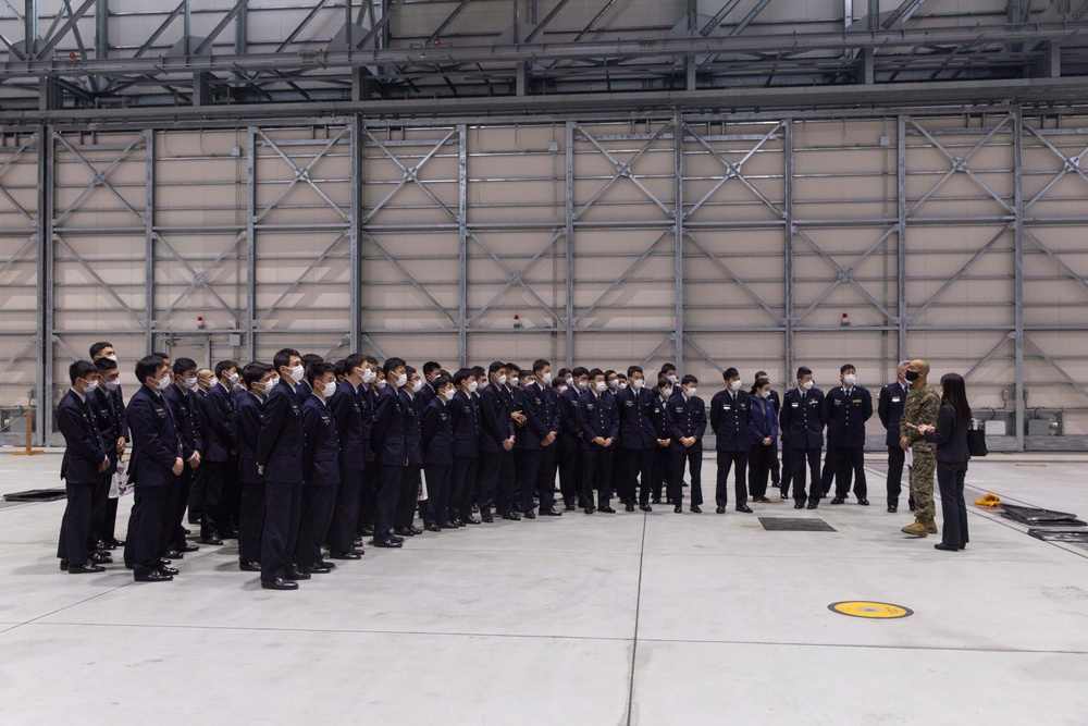 Japan Air Self Defense Force cadets visit Marine Corps Air Station Iwakuni