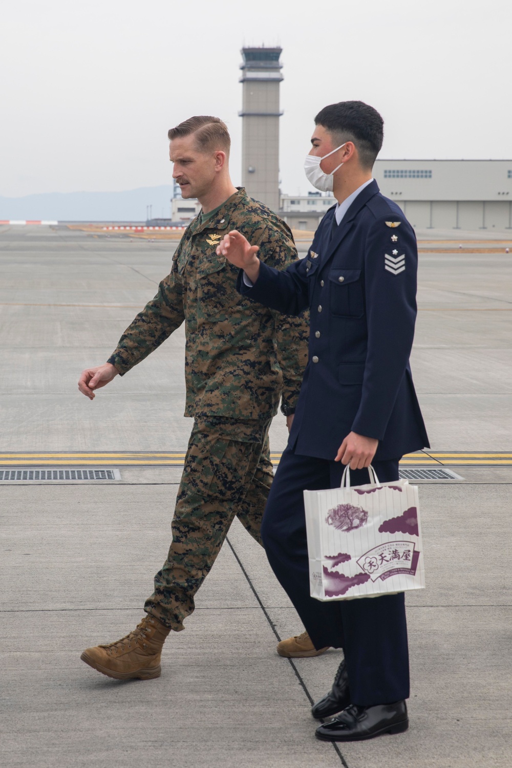 Japan Air Self Defense Force cadets visit Marine Corps Air Station Iwakuni