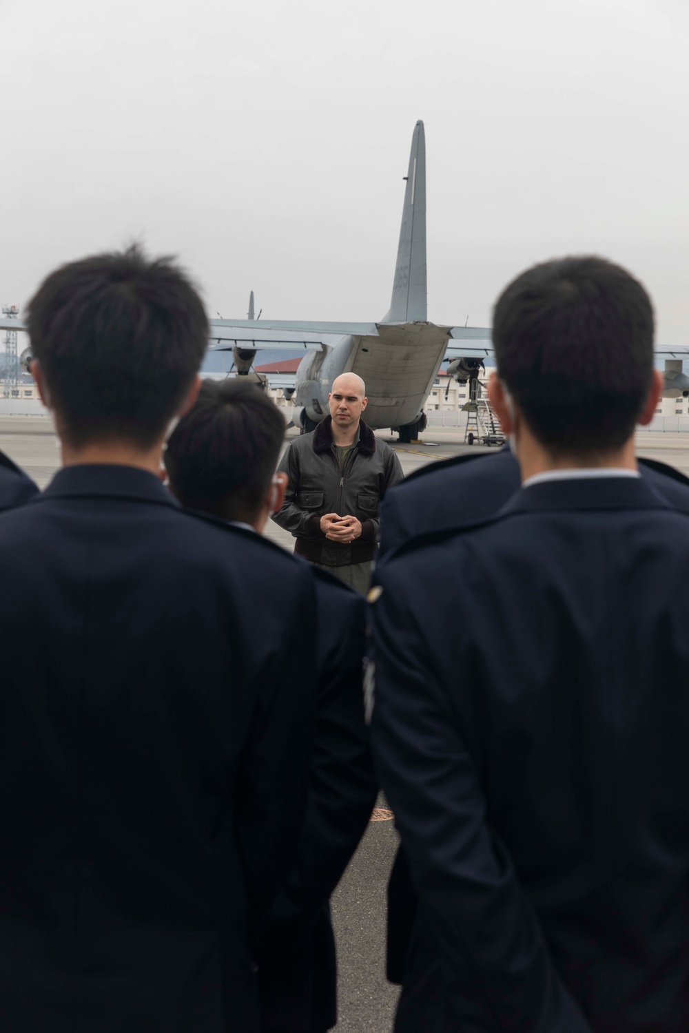 Japan Air Self Defense Force cadets visit Marine Corps Air Station Iwakuni