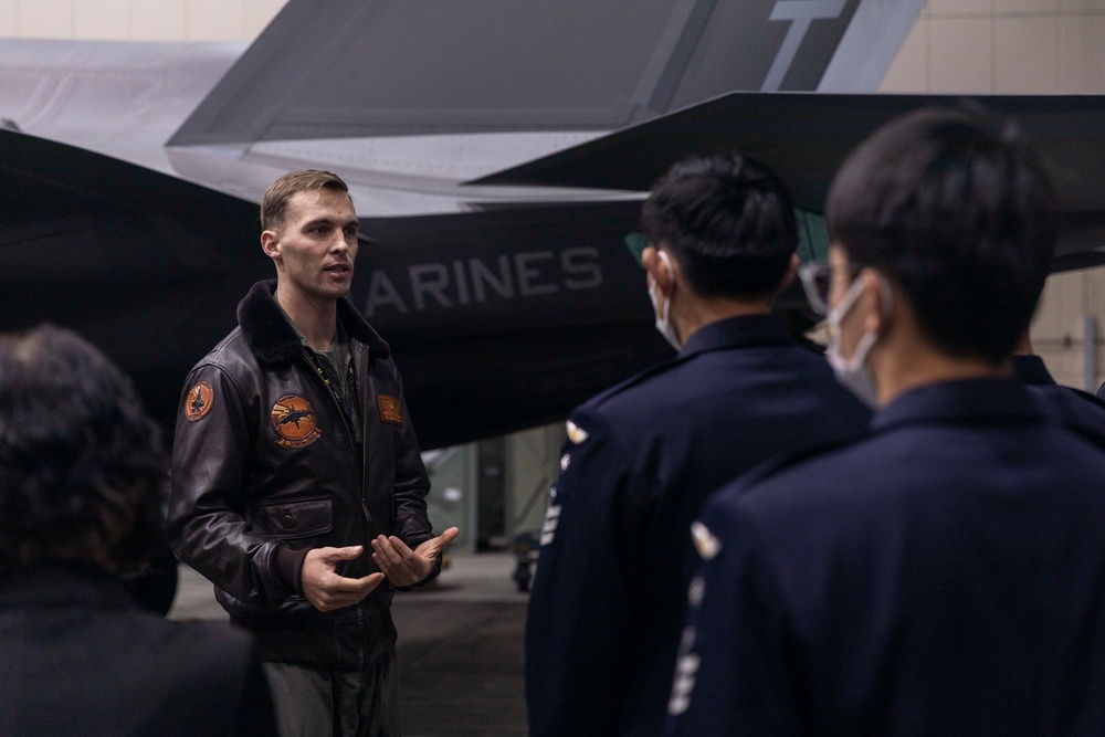 Japan Air Self Defense Force cadets visit Marine Corps Air Station Iwakuni