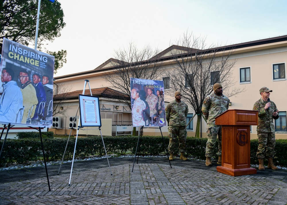 31st Fighter Wing honors Black History Month during proclamation signing