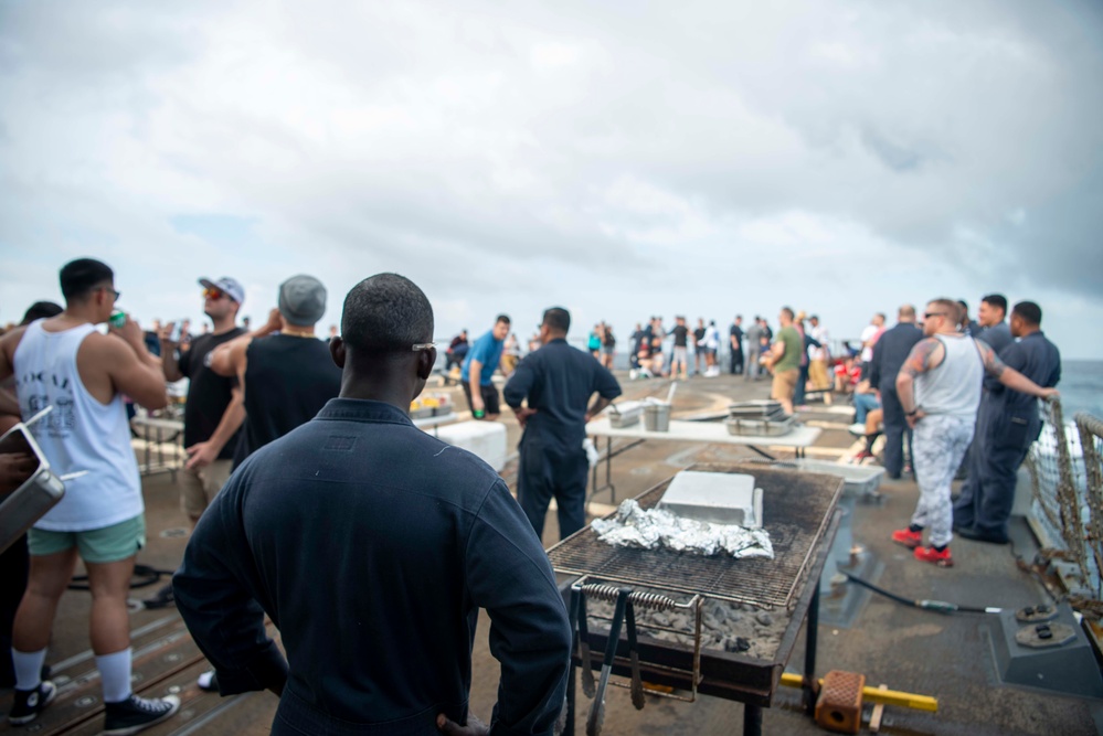 Sailors Participate In Steel Beach Picnic