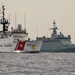 USCGC Spencer (WMEC 905) steams alongside Spanish Navy vessel ESPS Audaz (P-45)