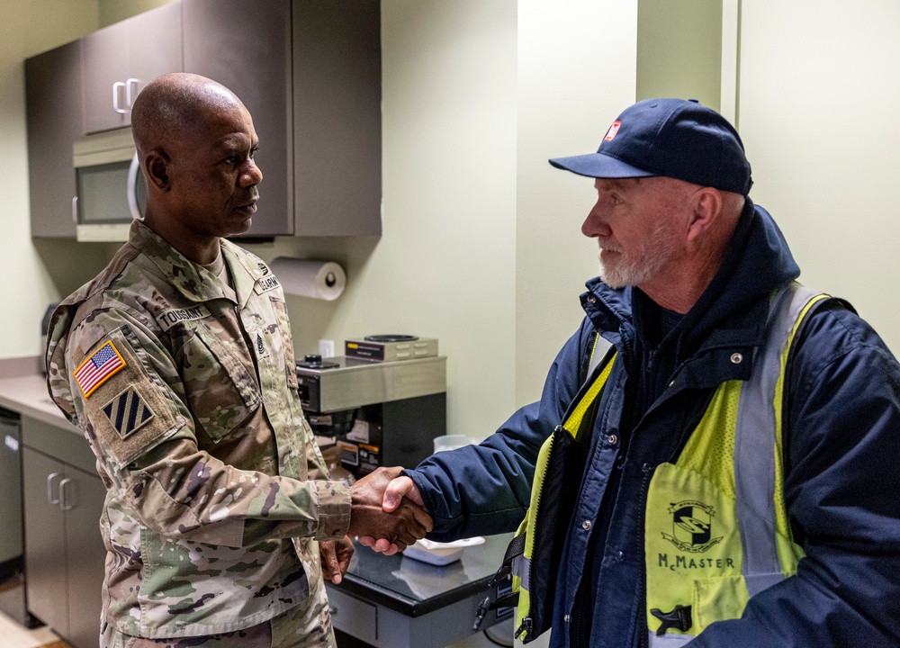 USACE senior enlisted leader visits Pittsburgh District