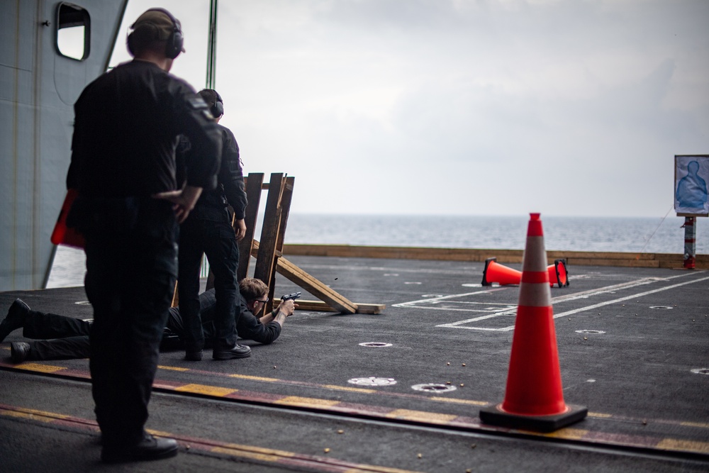 Sailors Participate in Marksman Training