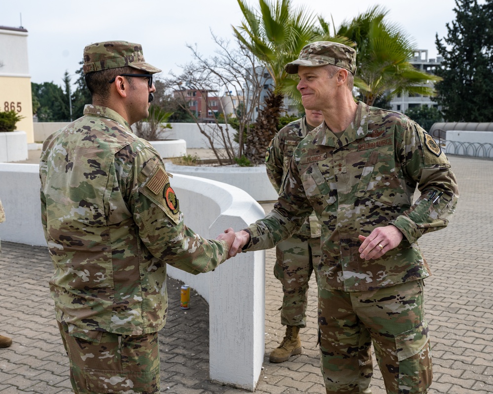 Third Air Force commander visits Incirlik AB, engages with Titan Airmen