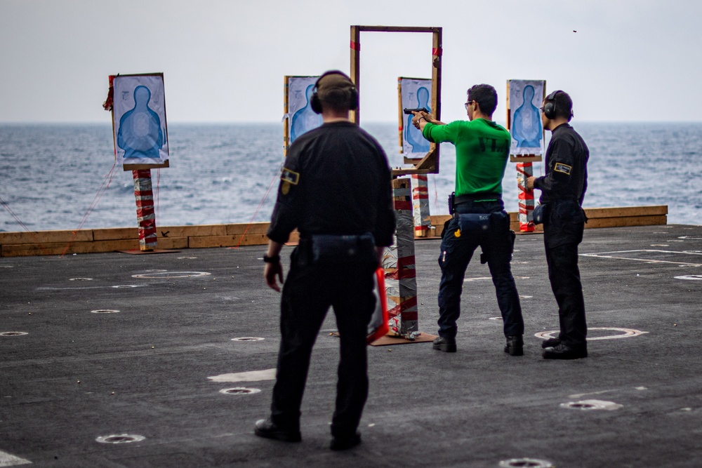 Sailors Participate in Marksman Training