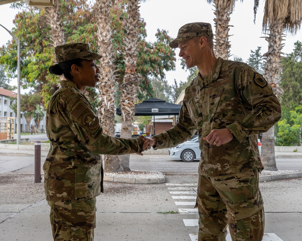 Third Air Force commander visits Incirlik AB, engages with Titan Airmen