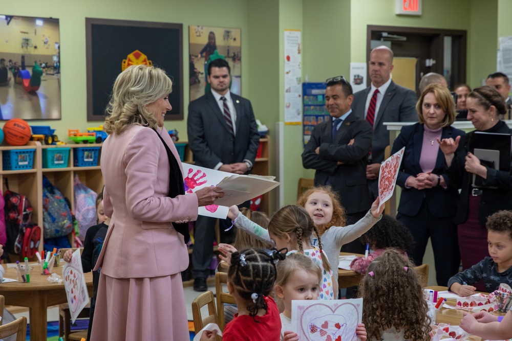 First Lady of the United States and Deputy Secretary of Defense visit Fort Drum