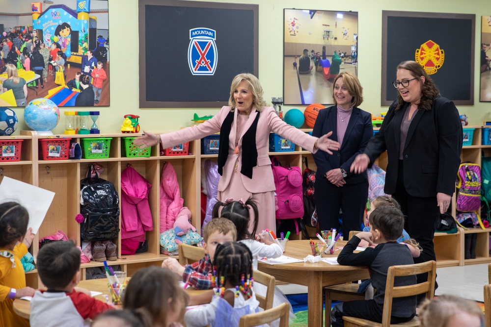 First Lady of the United States and Deputy Secretary of Defense visit Fort Drum