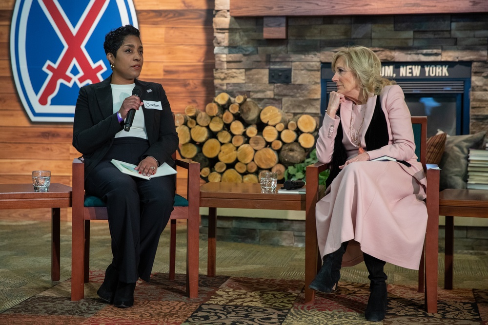 First Lady of the United States and Deputy Secretary of Defense visit Fort Drum