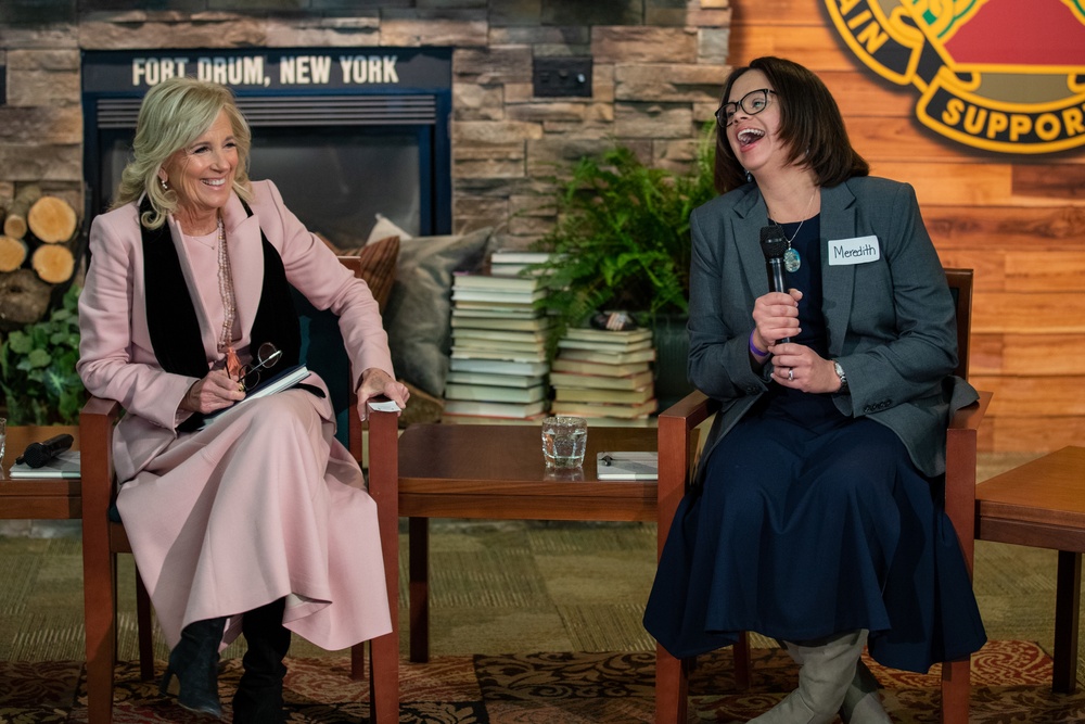 First Lady of the United States and Deputy Secretary of Defense visit Fort Drum