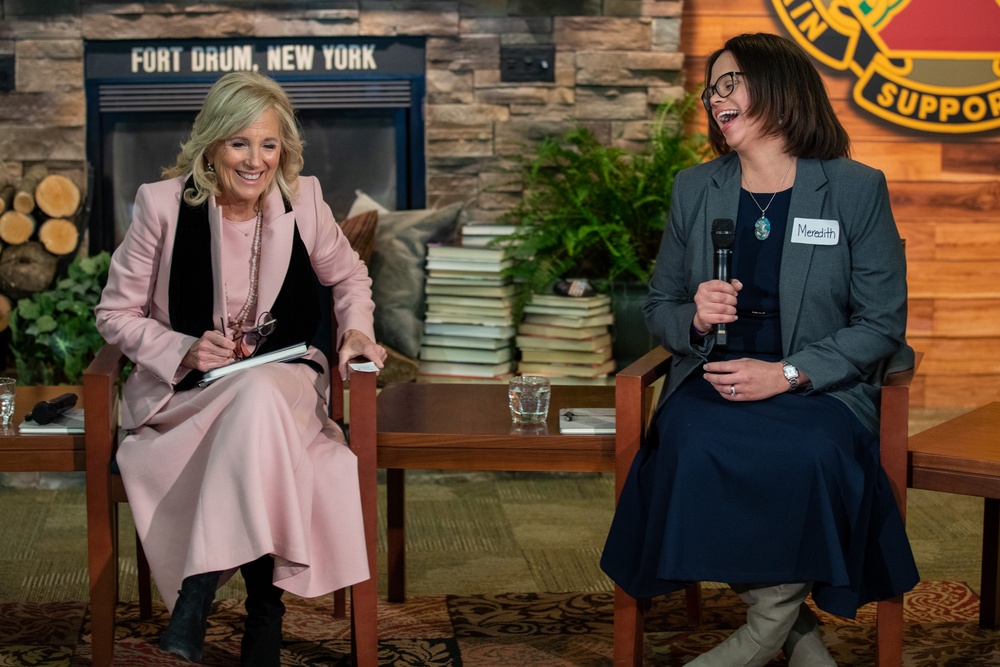First Lady of the United States and Deputy Secretary of Defense visit Fort Drum