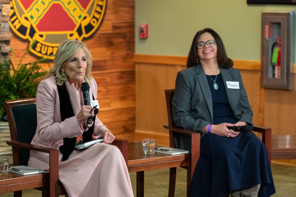 First Lady of the United States and Deputy Secretary of Defense visit Fort Drum