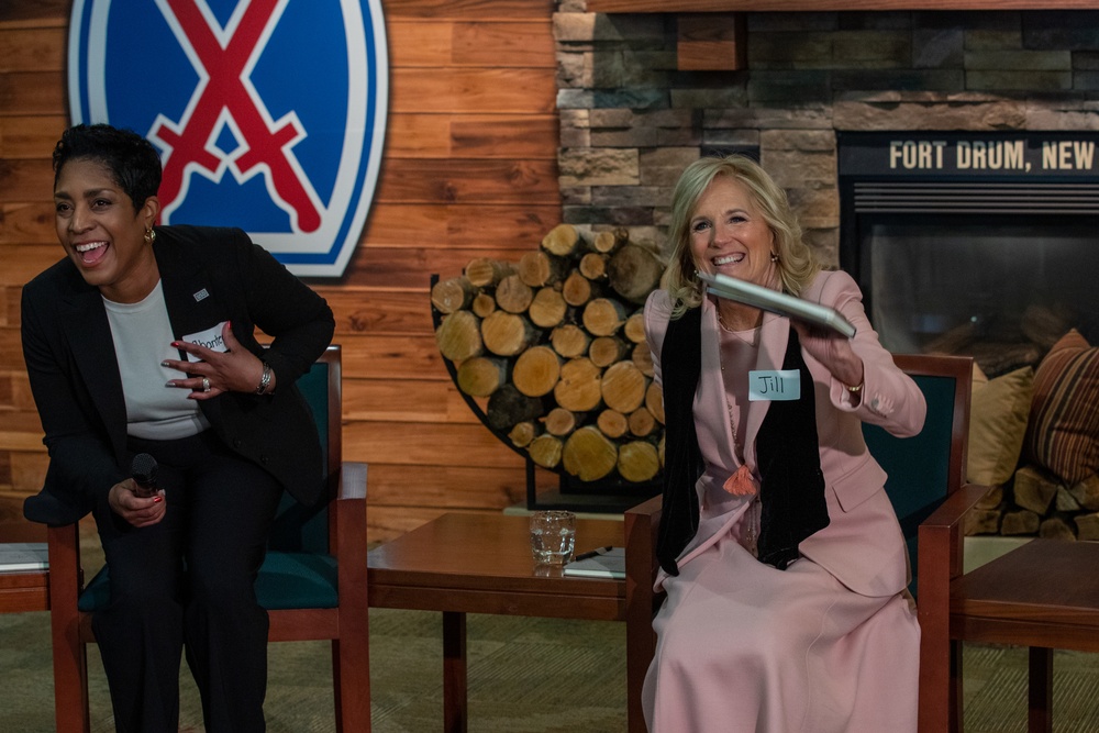 First Lady of the United States and Deputy Secretary of Defense visit Fort Drum
