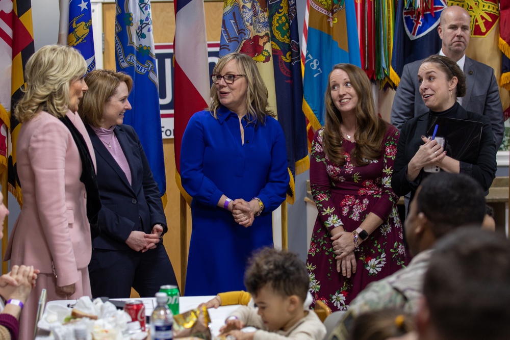 First Lady of the United States and Deputy Secretary of Defense visit Fort Drum