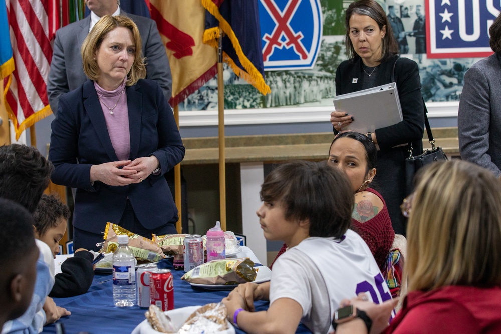 First Lady of the United States and Deputy Secretary of Defense visit Fort Drum