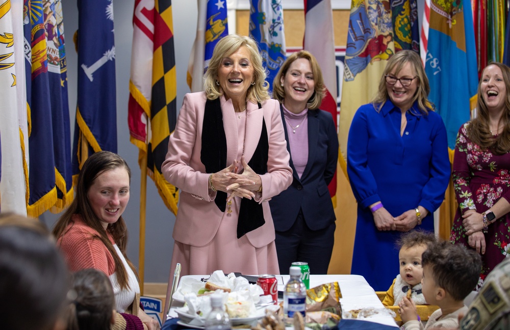 First Lady of the United States and Deputy Secretary of Defense visit Fort Drum