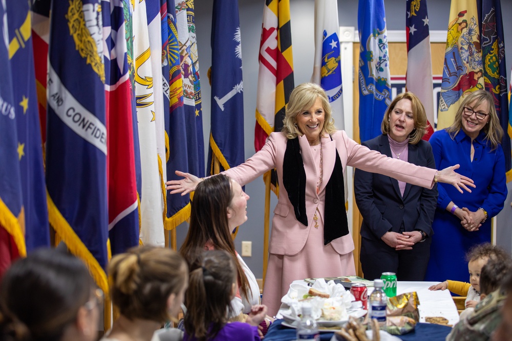 First Lady of the United States and Deputy Secretary of Defense visit Fort Drum
