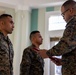 U.S. Marines from the Federated States of Micronesia are promoted to warrant officers