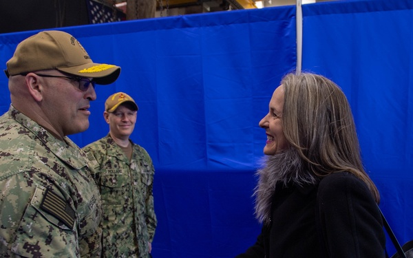 Carrier Strike Group 10 Welcomes Key Leaders