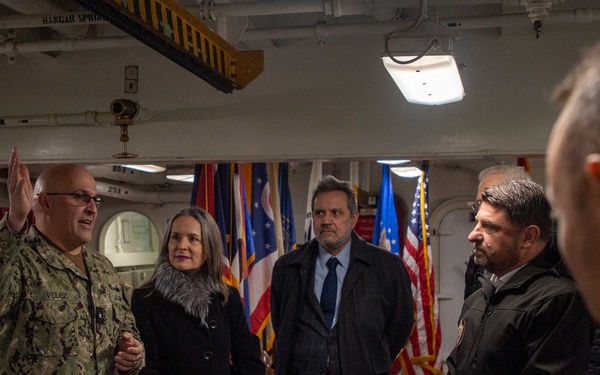 Carrier Strike Group 10 Welcomes Key Leaders