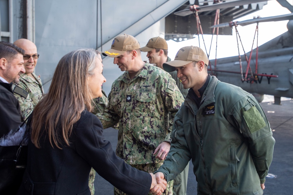 Carrier Strike Group (CSG) 10 Hosts Key Leader Engagement with Greek Allies