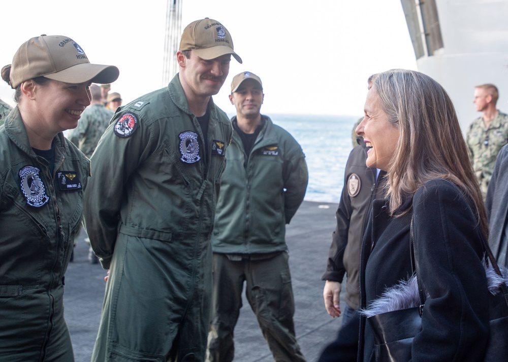 Carrier Strike Group (CSG) 10 Hosts Key Leader Engagement with Greek Allies