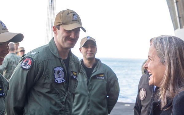 Carrier Strike Group (CSG) 10 Hosts Key Leader Engagement with Greek Allies