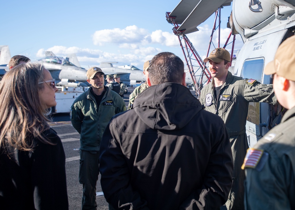 Carrier Strike Group (CSG) 10 Hosts Key Leader Engagement with Greek Allies
