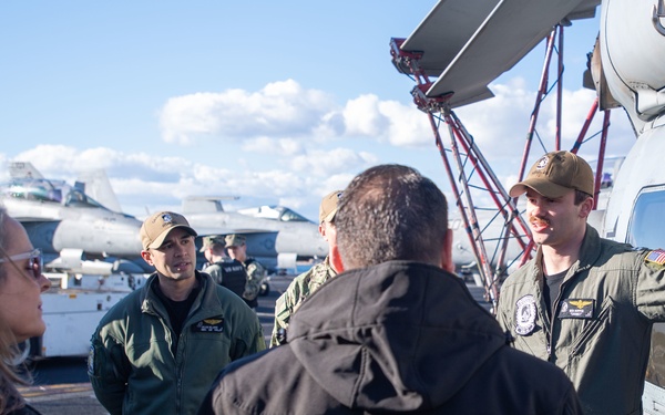 Carrier Strike Group (CSG) 10 Hosts Key Leader Engagement with Greek Allies