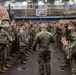 26th MEU Sergeant Major Visits Marines and Sailors aboard the USS Carter Hall during PMINT