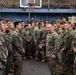 26th MEU Sergeant Major Visits Marines and Sailors aboard the USS Carter Hall during PMINT