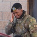 Brown salutes at Kirtland gate