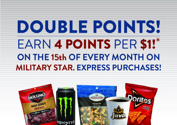 MILITARY STAR Shoppers Receive Double Points Every Month at the Express
