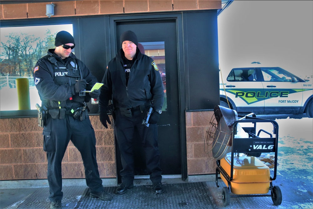 Cold temps won’t freeze Fort McCoy Police’s ability to serve, protect installation community