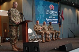 La. Guard unit holds deployment ceremony at WWII Museum