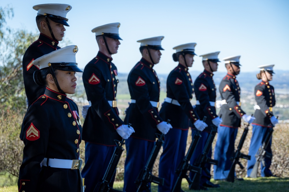 U.S. Marines participate in annual Reagan wreath-laying ceremony