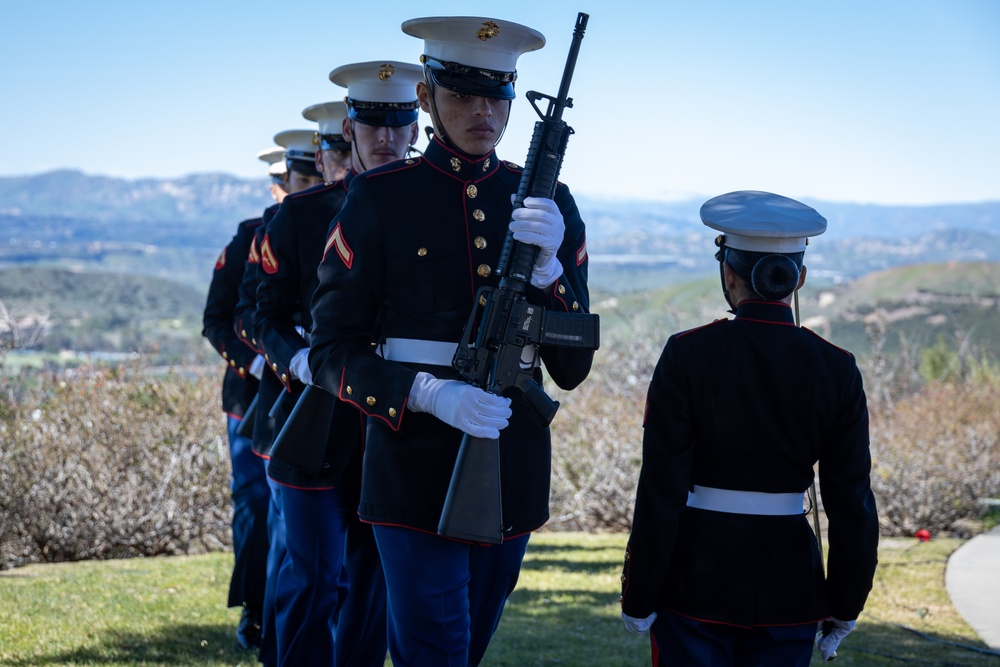 U.S. Marines participate in annual Reagan wreath-laying ceremony