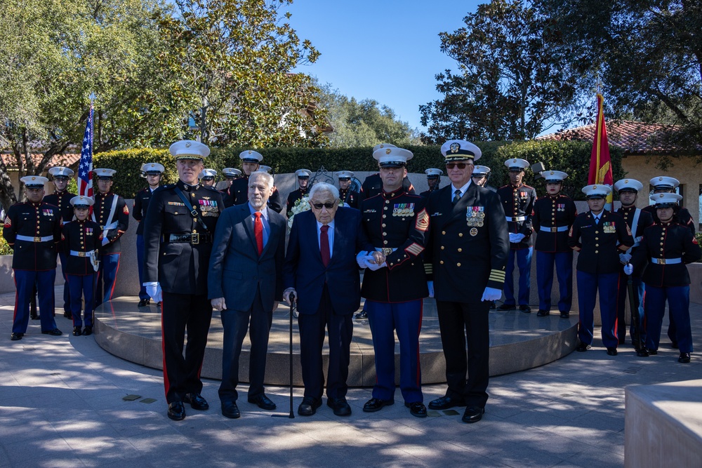 U.S. Marines participate in annual Reagan wreath-laying ceremony