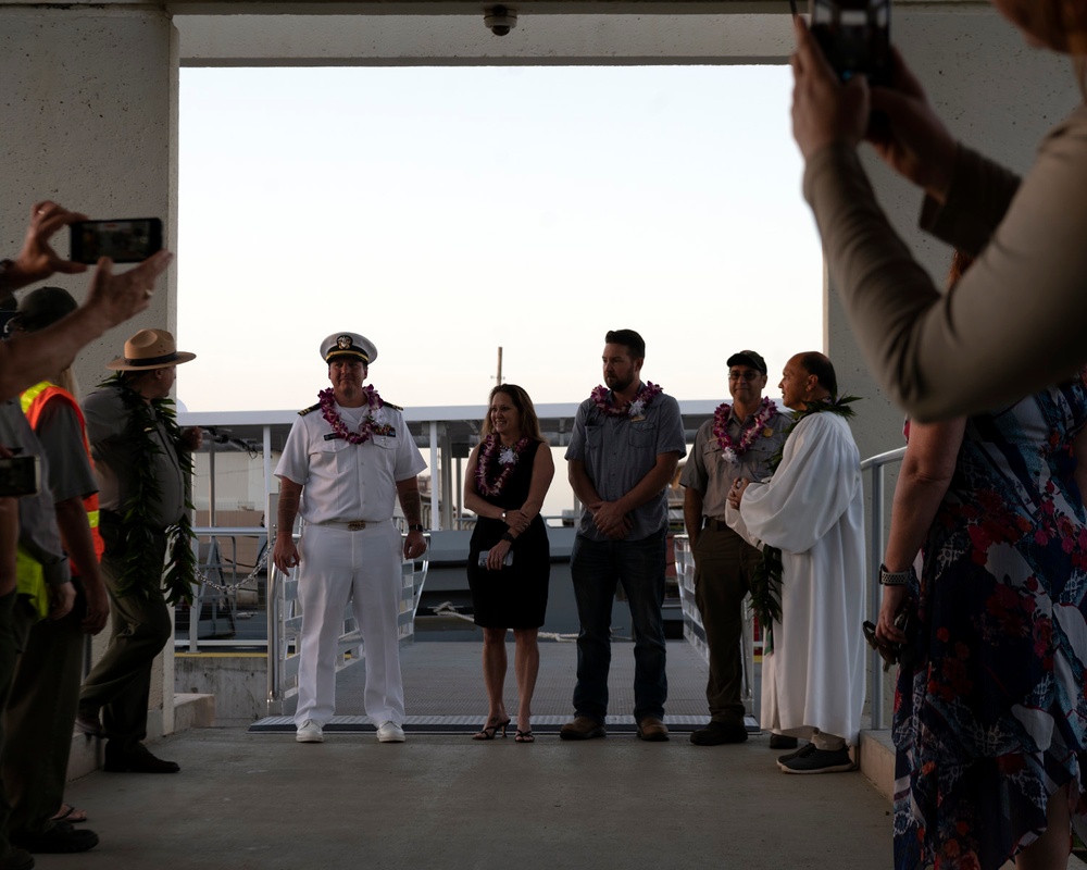 Completion of Dock Ceremony at the Pearl Harbor National Memorial