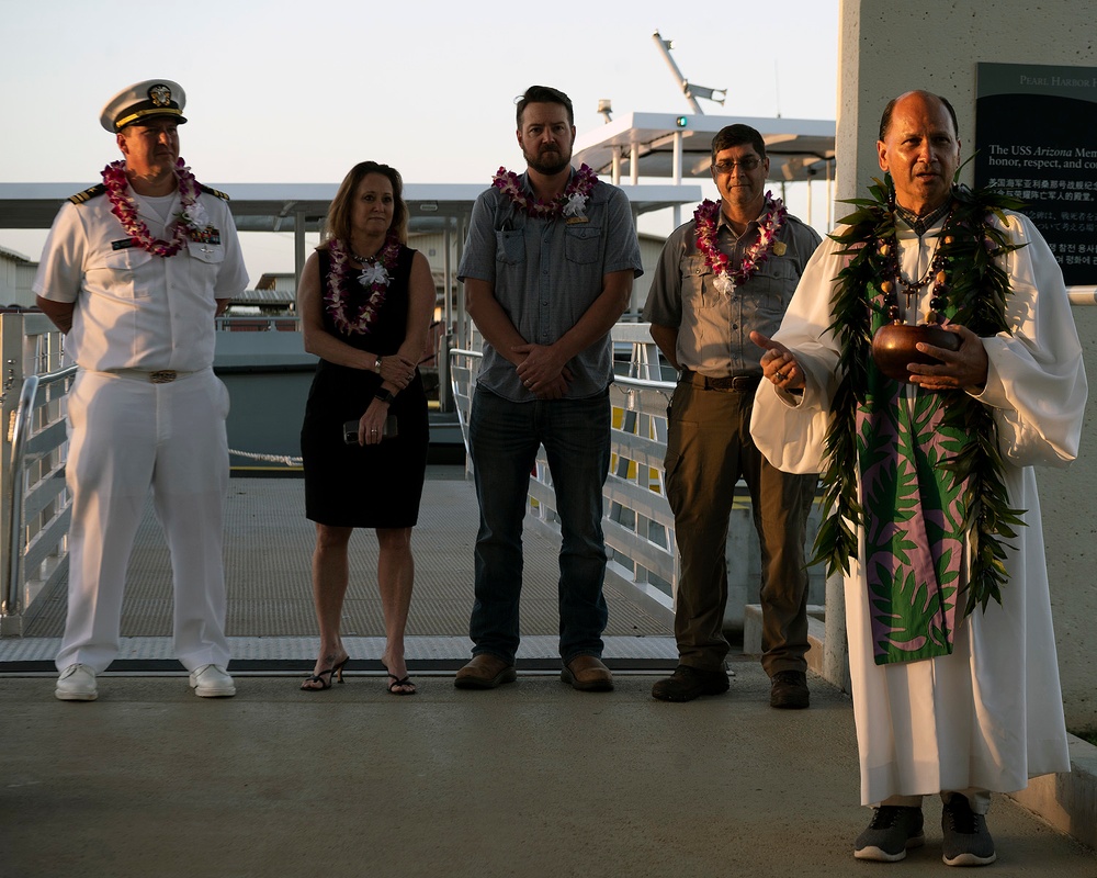 Completion of Dock Ceremony at the Pearl Harbor National Memorial