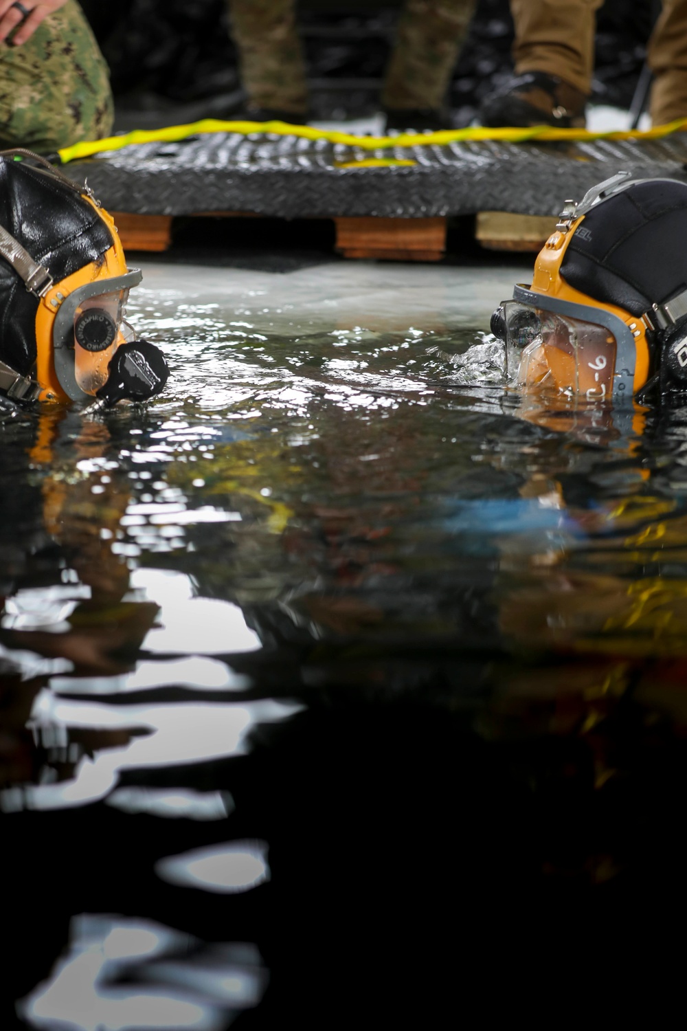 U.S. Navy Divers Ice Dive